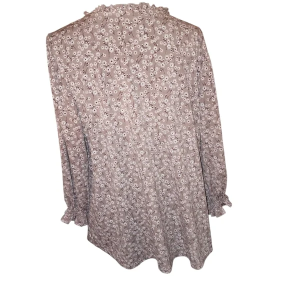 Adrianna Papell Floral Pink Blouse - Picture 3 of 3